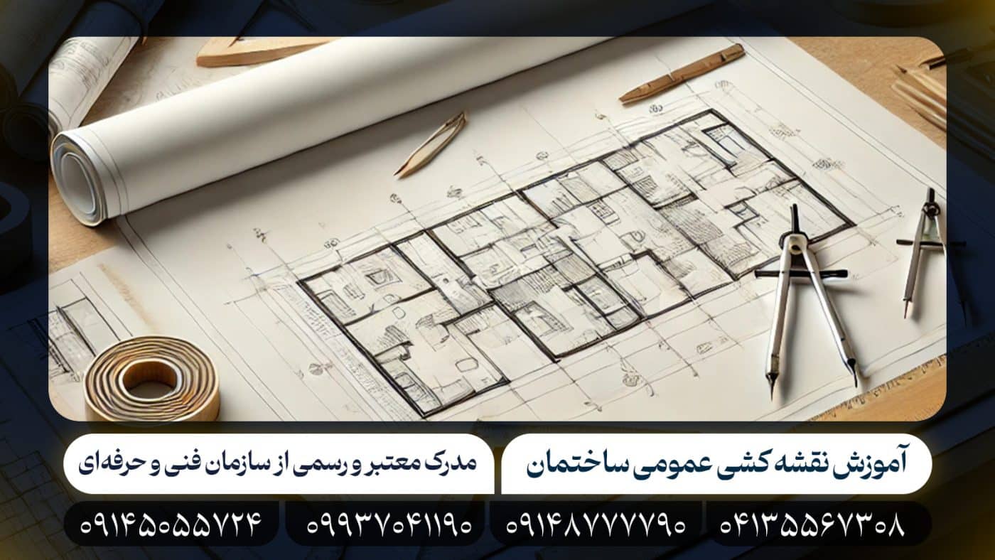 آموزش نقشه کشی عمومی ساختمان